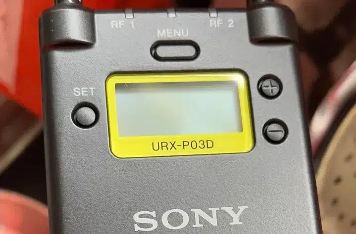 close-up-of-sony-dual-channel-receiver-with-blurry-background